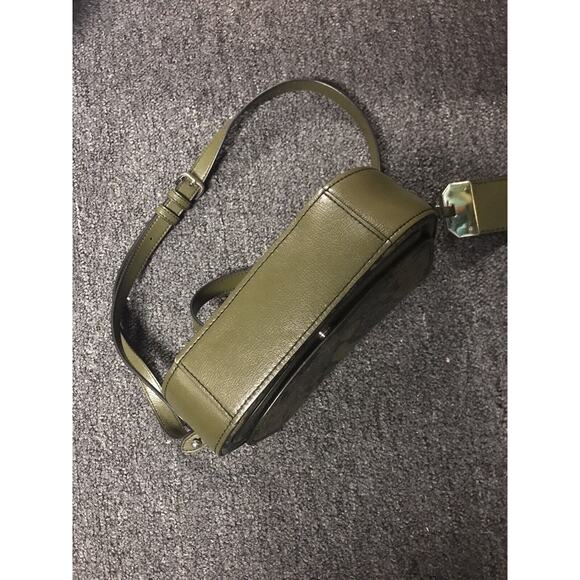 Marc Jacobs Bag Womens Leather Rider Embossed Green Snakeskin Crossbody Shoulder - Picture 10 of 16